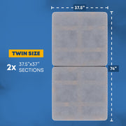 Continental Sleep BSva-33 Premium 38mm Split Wood Bunkie Board Twin Size Bed Support 2-Piece Under Mattress