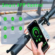 IScooter Electric Scooter, 750W Motor, Foldable Aluminum Alloy Frame, 9.3-Inch Off-Road Tires, Turn Signals, 35-45km Range, 25MPH Top Speed, App Lock Security