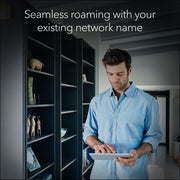 NETGEAR WiFi 7 Range Extender EXS18 BE3600 Dual-Band Wireless Internet Signal Booster Up to 3.6 Gbps Speed Coverage 1,200 sq. ft. Supports 40 Devices WPA3 Security Smart Roaming