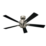 Kichler 330000PN Lucian 52-in Polished Nickel LED Indoor/Outdoor Ceiling Fan with Light Kit (5-Blade)