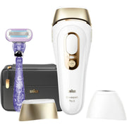 Braun PL5147 Silk Expert Pro5 IPL Hair Removal Device for Women & Men, White-Gold