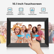 Msake MS-DZXK-01 32GB 10.1 inch Digital Picture Frame, WiFi Digital Photo Frame with IPS HD Touch Screen
