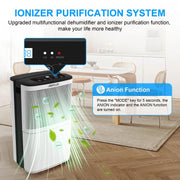 Airplus AP16-601EE Dehumidifiers 50 Pint Basements for Home up to 3500 Sq. Ft, 24 Hr Timer