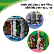 LEGO Wicked Emerald City & Kiamo Ko Castle Building Set, 860 Pieces, Includes Elphaba, Glinda, Flying Monkey Minifigure, Ages 9+