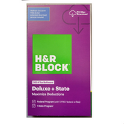 H&R Block Tax Software Deluxe + State 2024 PC Mac NEW Sealed