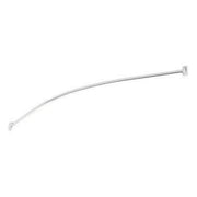 Signature Hardware 66 Curved Steel Shower Rod WITH Flanges Chrome