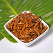 Enjoy Snacks Jumbo Hot Kakinotane Spicy Soy Sauce Rice Crackers, Crunchy, 8 oz Resealable Bag