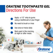 Pet King Brands Zymox Oratene Brushless Toothpaste Gel for Dogs and Cats, Clear, 2.5oz, 50250