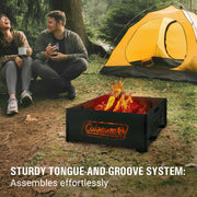 Coleman Pack-A-Way Portable Fire Pit, Collapsible 10 in, Stainless Steel, Black, PA-2000