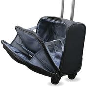 Jefferson LP017-P 17 in. Carry On Spinner Laptop Briefcase