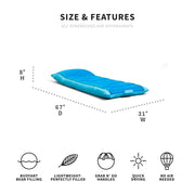 Big Joe Kona Double Sided Mesh 5.5 feet Big Blue Bondi Beach, Blue