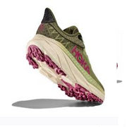 HOKA 1134498-fby Challenger ATR 7 Trail Running Shoes for Ladies - Forest Floor/Beetroot - 6.5M