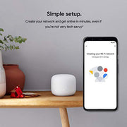 Google Nest Wifi AC2200 Mesh Router, Dual-Band AC2200, Ethernet Ports, 2200 Sq Ft Coverage