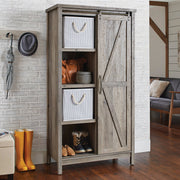 Better Homes and Gardens 421191 Modern Farmhouse Storage Cabinet, Rustic Gray Finish