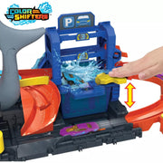 Hot Wheels Color Reveal Ultra Shark Car Wash Track Set