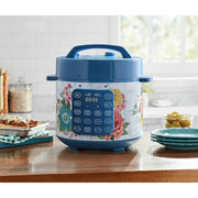 The Pioneer Woman PW8443445014-05 Fancy Flourish 6-Quart Pressure Cooker with Touch Control Display