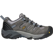 KEEN Utility Lansing Steel Toe Work Shoes for Men - Magnet/Majolica Blue - 14W