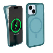 iHome 2IHPC2176N2W2 Magnetic Velo Phone Case for iPhone 15- Dark Blue