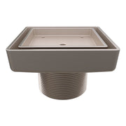 Ebbe America ETID-4 Legacy Shower Drain, 4 Inch, Solid Forged Brass, Matte Black, Hair Trap Included