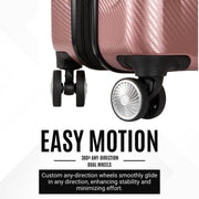 Ricardo Beverly Hills Lombard Hardside Expandable 29-Inch Checked Luggage, Charcoal, 360 Dual Spinner Wheels, Telescoping Handle, Lockable Zippers