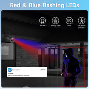 Weilailife 5MP Wireless Security Camera System with Red and Blue Warning Lights, Dual Antenna Outdoor Cameras, 16-Channel 4K NVR, 3TB Storage