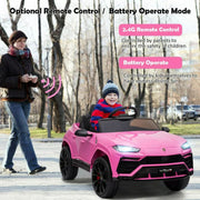 UHOMEPRO 12 V Powered Ride on Pink Cars with Remote Control - Durable & Safe Material