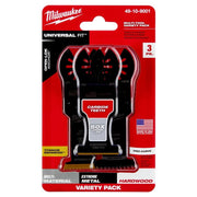 Milwaukee 49-10-9001 OPEN-LOK Wood-Cutting Oscillating Blade Assortment (3-Piece)