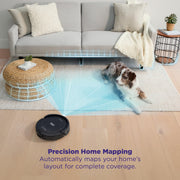 Shark RV2100 Navigator Robot Vacuum, SmartPath Navigation, Self-Cleaning Brushroll, Automatic Dirt Disposal, Black