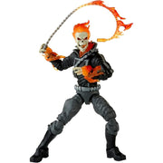 Hasbro Marvel Legends Retro Ghost Rider Johnny Blaze 6.5 Inch Action Figure with Flame Chain and Swappable Hands