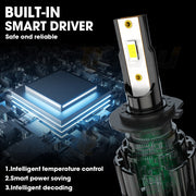XWQHJW Kia Sorento 2020 LED Headlight Bulbs Combo 9005 High Beam H7 Low Beam 6000K White Set of 4
