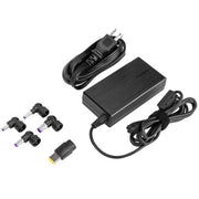 Targus 90W AC Semi-Slim Universal Laptop Charger with 5 Interchangeable Power Tips, Black, 6-Foot Cable, APA90US