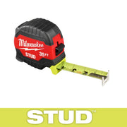 Milwaukee 35 ft Gen II STUD Tape Measure with EXO360 Rip & Wear Resistant Blade, Hi-Vis Steel Blade, ABS Plastic Case, 17 ft Reach, 14 ft Standout