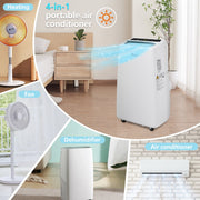 Ktaxon 13000BTU ASHARE Portable Air Conditioner & Dehumidifier Function Remote W/Heaters