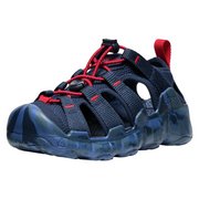 KEEN Hyperport H2 Kids Hiking and Water Sandals, Breathable Quick-Dry Polyester, Original Fit, Naval Academy Red, Size 1, 1030835