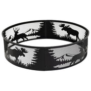 Outdoor Leisure Products Deer and Moose Scene Fire Pit Ring