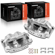 A-Premium Brake Caliper Assembly with Bracket, Front Driver and Passenger Side, 2-Piston, Anti-Rust Coated, Compatible with Jeep Commander 2006-2010 and Grand Cherokee 2005-2010, 2-Piece Set, APBC0127