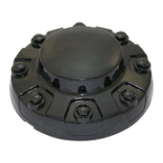Coast To Coast Wheel Center Cap Pair, Gloss Black, Fits 2019-2021 Ram 3500, ABS Plastic, Bolt-On Installation