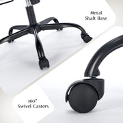 TMV Ergonomic Executive Desk Chair, Tan PU Leather, Adjustable Arms, Swivel, Rocking Function