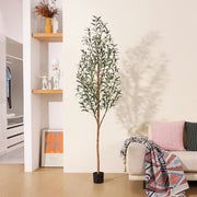 DR.Planzen 7' Artificial Olive Tree Indoor, Tall Faux Olive Tree, Artificial Plants