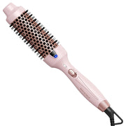 Wavytalk 1.5 Inch Thermal Hair Brush, Negative Ion Technology, Ceramic Barrel, Dual Heat Settings, Pink