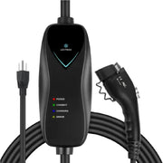 Lectron LECHG5-15-15ABLKUS Portable J1772 Level 1 NEMA 5-15 Electric Vehicle (EV) Charger-up to 15A-20' - Black