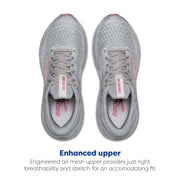 Brooks Adrenaline GTS 24 Running Shoes for Ladies - Alloy/White Zephyr - 7.5M