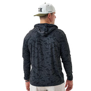 BURLEBO Performance Hoodie - Black Camo - 2XL