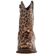 Roper 09-017-1566-2997 Girls Riley Western Cowboy Boots, Leopard Print Synthetic Faux Leather, Size: 6, Tan