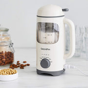 GreenPan Better Blend Nut Milk Maker, 15-in-1 Multi-Function, 30oz BPA-Free Container, Cream, Self-Clean, Delay Timer