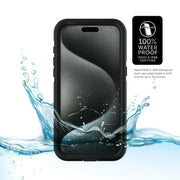 Body Glove 100075029 Tidal Waterproof Phone Case for iPhone 15 Pro Max - Black/Clear