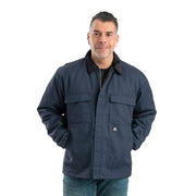 Berne Heritage Twill Chore Coat, Durable Polyester-Cotton Blend, Heavyweight Insulation, Navy, XX-Large Tall, CH414