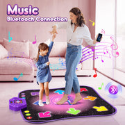 Beefunni Light-Up 8-Button Interactive Dance Mat Toy, Wireless Bluetooth, Purple, Ages 3-12, 37.4x33.8 in, 799-13A