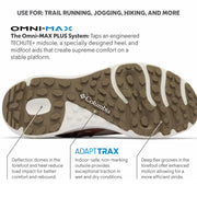 Columbia Women's Konos TRS Hiking Shoes, Lightweight Breathable Mesh, Soft Taupe Sea Salt, Size 8, Trail Running, Omni-MAX Plus Cushioning, Adapt Trax Outsole, 208112