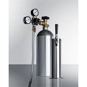 Summit Appliance Beer Dispensing Tap Kit, Stainless Steel Single Tap Draft Tower, Includes 5 lb CO2 Tank, Commercially Approved, KitSBC7
